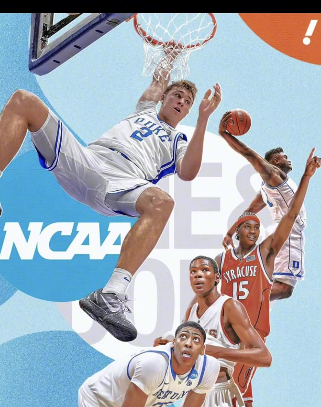 这五人排名的话怎么排?NCAA历史上最具统治力的五位大一球员
