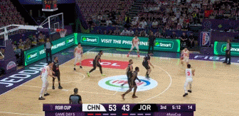 行云流水!中国男篮连续传导 胡明轩空位三分穿针轰停对手